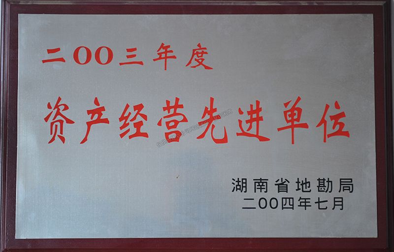 2003年度資產經營先進單位