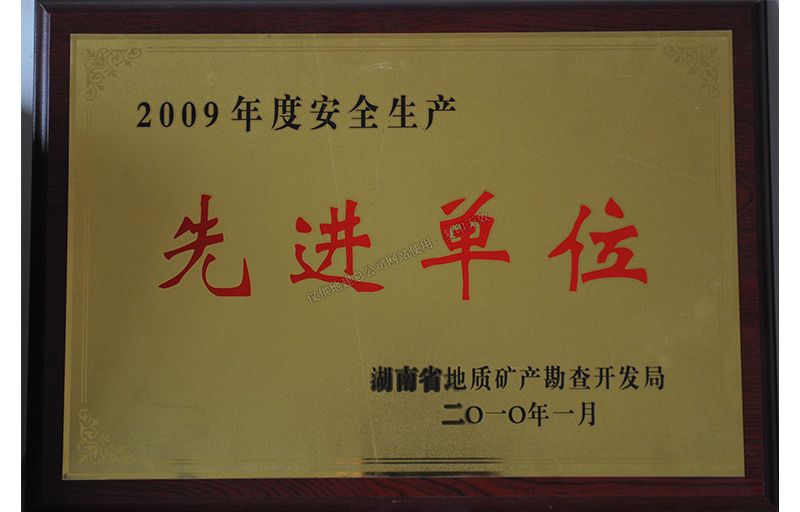 2009年度先進單位